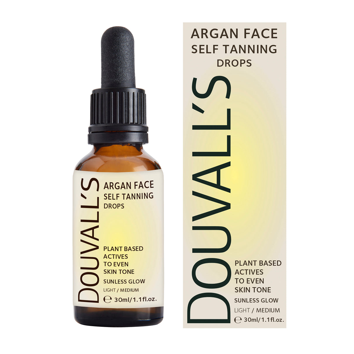 Douvalls Argan Body Self Tanning Spray 60ml with Face Drops 30ml- Light-Medium 221258729 1