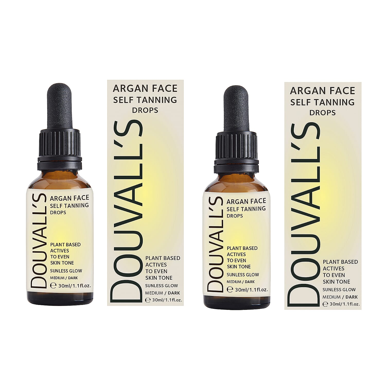 Douvalls Argan Body Self Tanning Spray 60ml with Face Drops 30ml- Medium-Dark 221258730 0