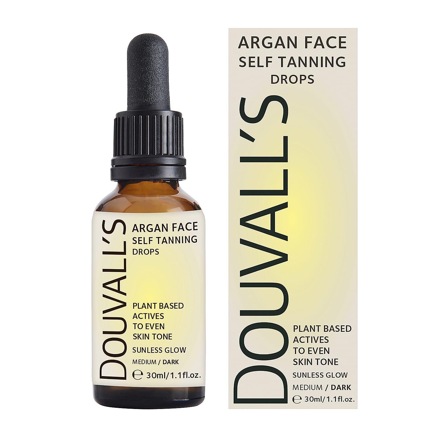 Douvalls Argan Body Self Tanning Spray 60ml with Face Drops 30ml- Medium-Dark 221258730 1
