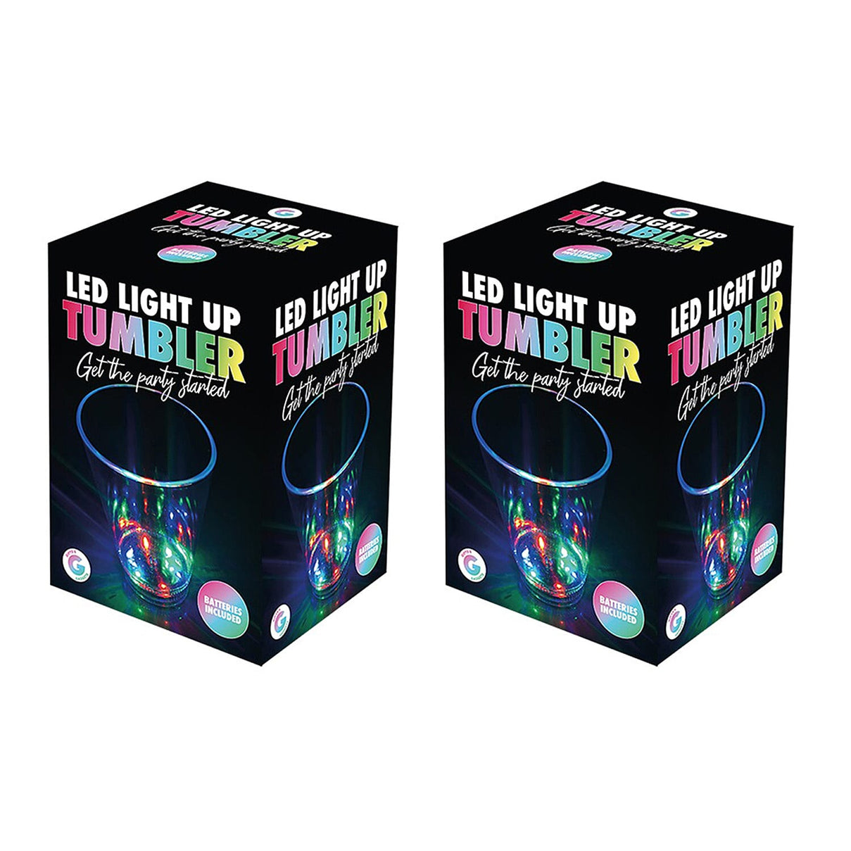Pack of 2 - LED Light Up Drinks Tumbler - Multi Color 221260273 0