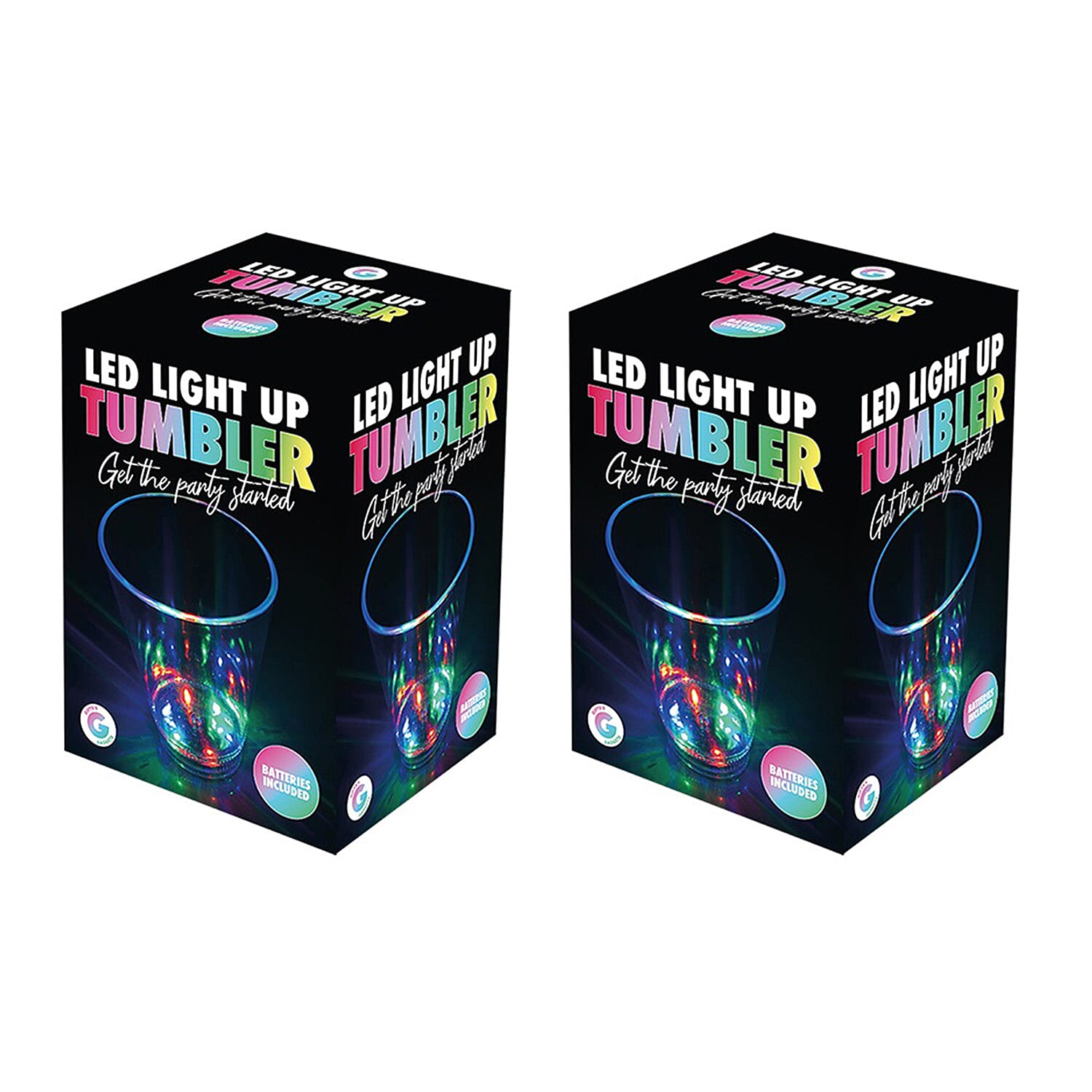 Pack of 2 - LED Light Up Drinks Tumbler - Multi Color 221260273 0