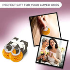 Set of 2 - Red and Yellow Colour Murano Style Basket Earrings in Stainless Steel