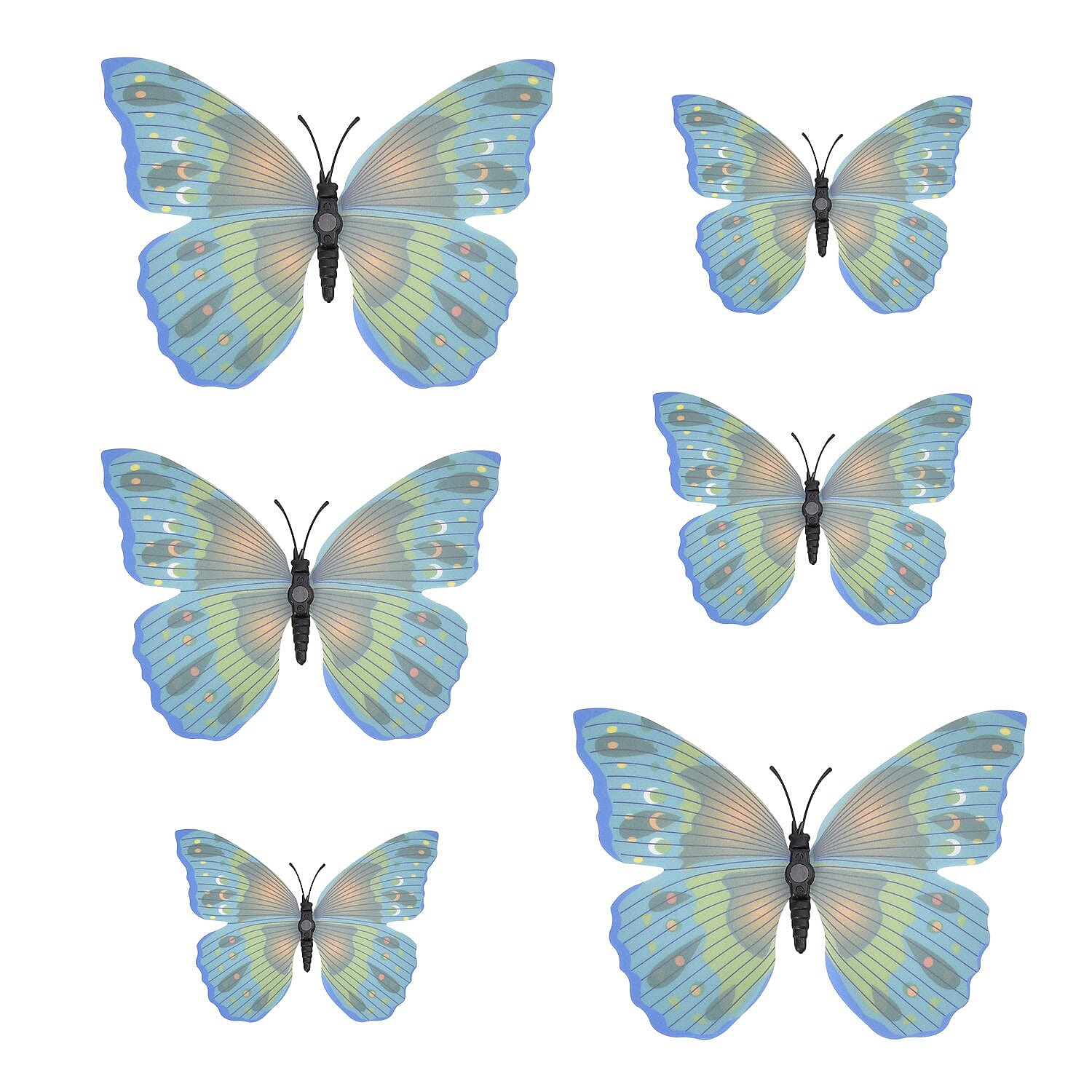 126 Pcs 3D Magnet Butterflies Hanging Decoration Multi 221262245 2
