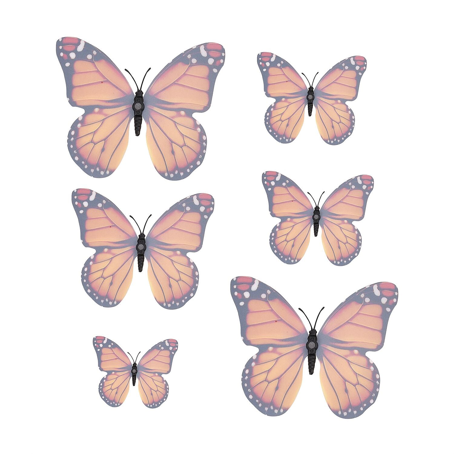 126 Pcs 3D Magnet Butterflies Hanging Decoration Multi 221262245 5
