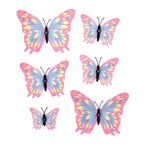 126 Pcs 3D Magnet Butterflies Hanging Decoration Multi