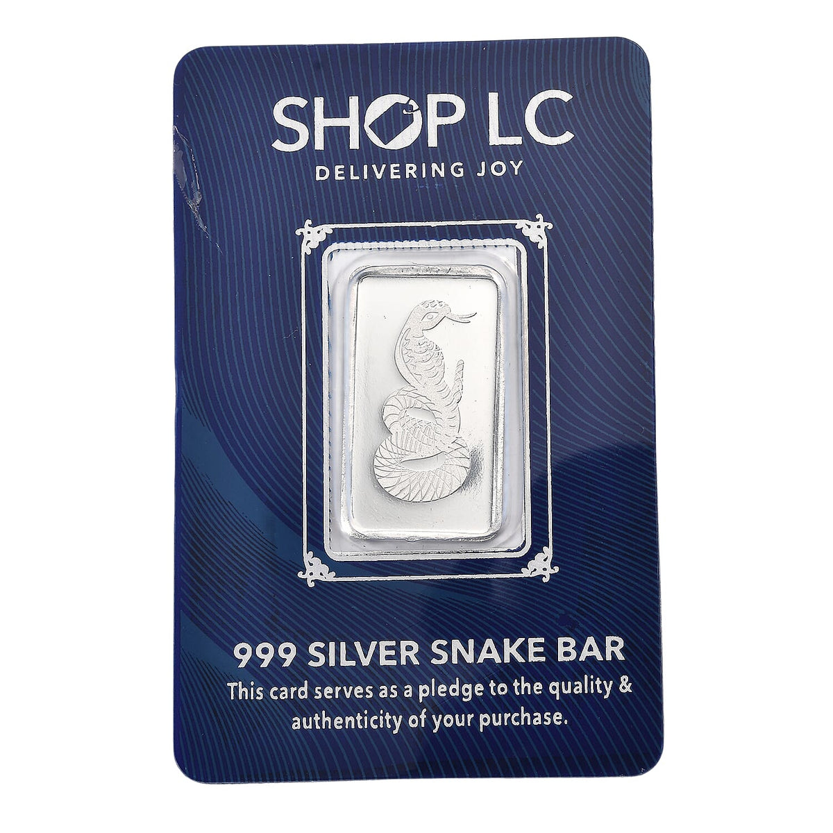 Pure 999 Snake Embossed Silver Bar 5.00gms and 22K (91.6% Purity) Gold Foil Bottle 221264912 2