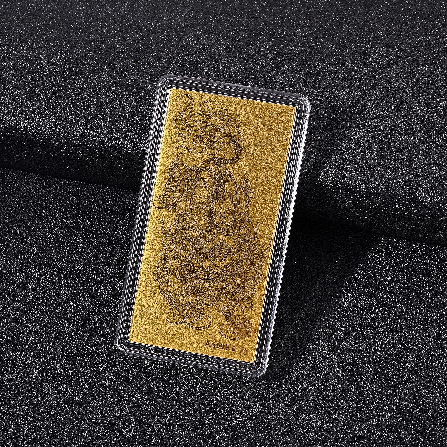 Set of 2 - 24K Yellow Gold Pixiu Pattern Collectables 221265057 2