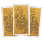 Set of 3 - 24K Yellow Gold Pixiu Pattern Foils