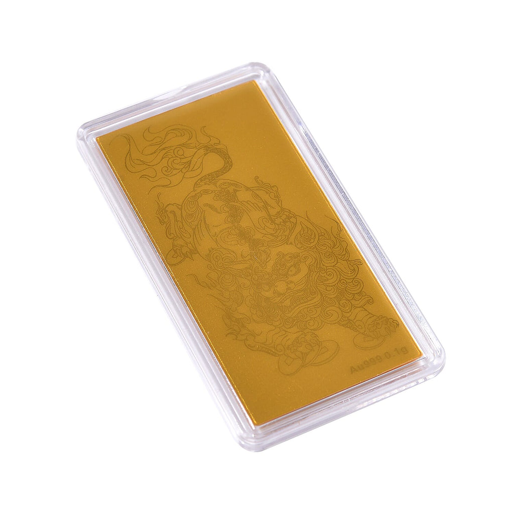 Set of 3 - 24K Yellow Gold Pixiu Pattern Foils
