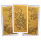 Set of 3 - Two 24K Yellow Gold Dragon & One 24K Yellow Gold Pixiu Pattern Foils