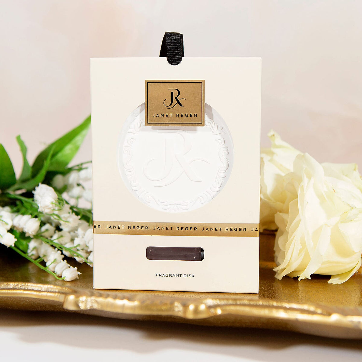 Set of 2 - Janet Reger Hanging Fragrance Disc - White 221266518 4