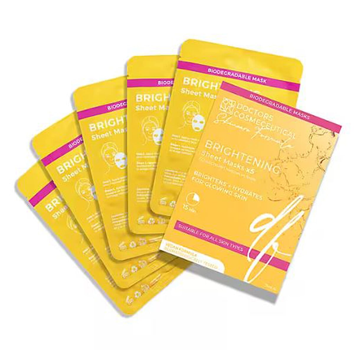 Doctors Formula - Power Active Vitamin C Serum - 30mL and Brightening Treatment Mask - Pack of 5 221266815 2