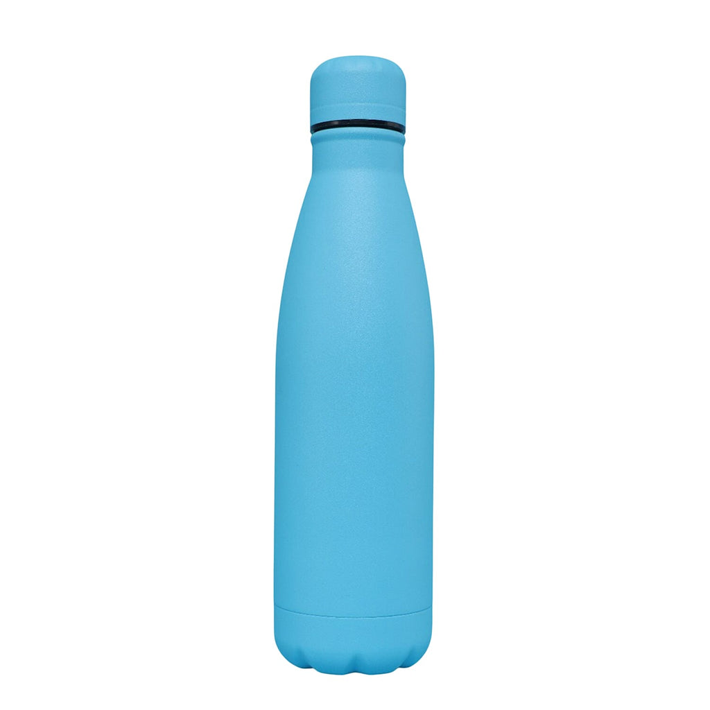 Set of 3 - Solid Color Water Bottle (500mL each) - Aqua, Green, Navy