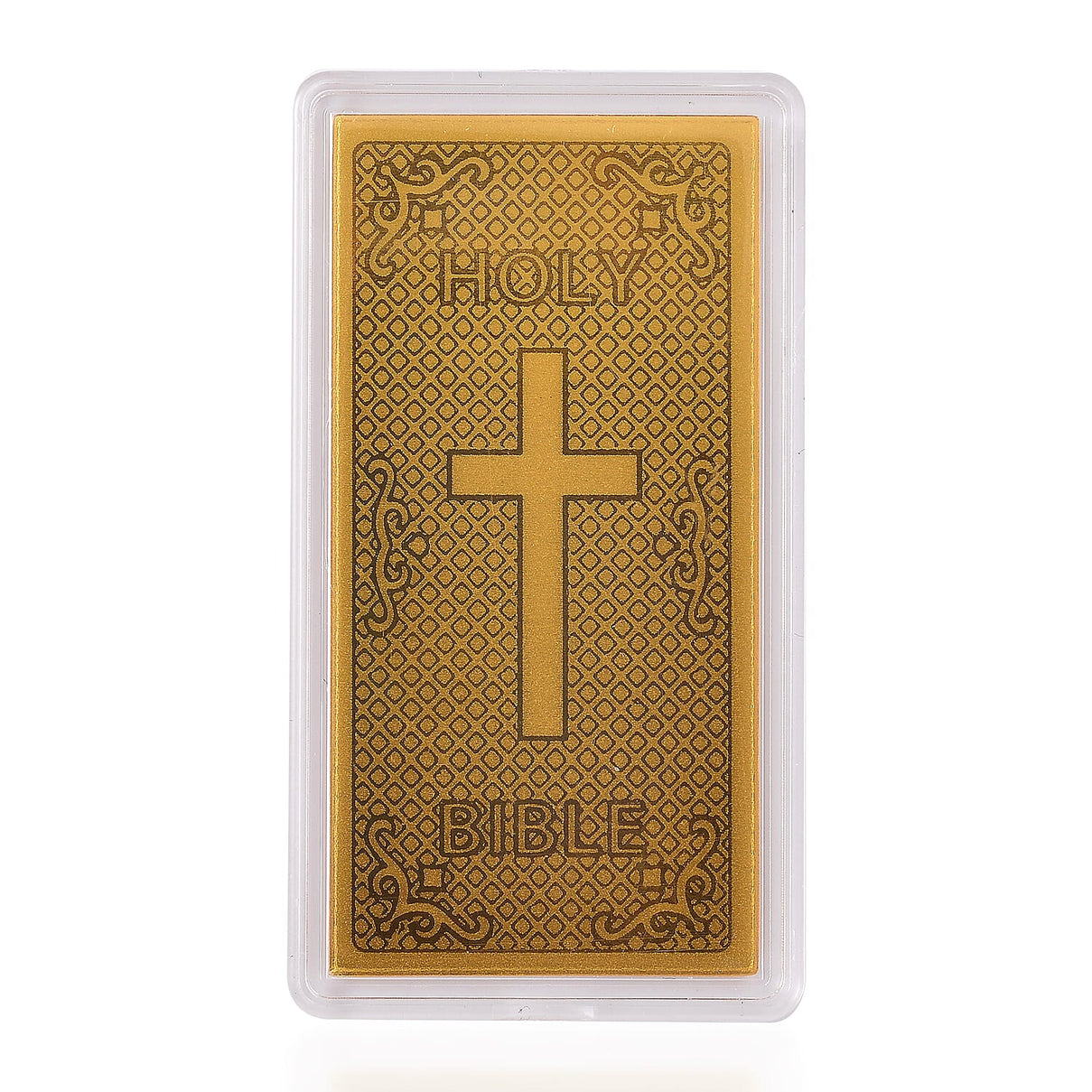 Set of 2 - 24K Yellow Gold Bible and Angel Embossed Pattern Collectables 221269550 1