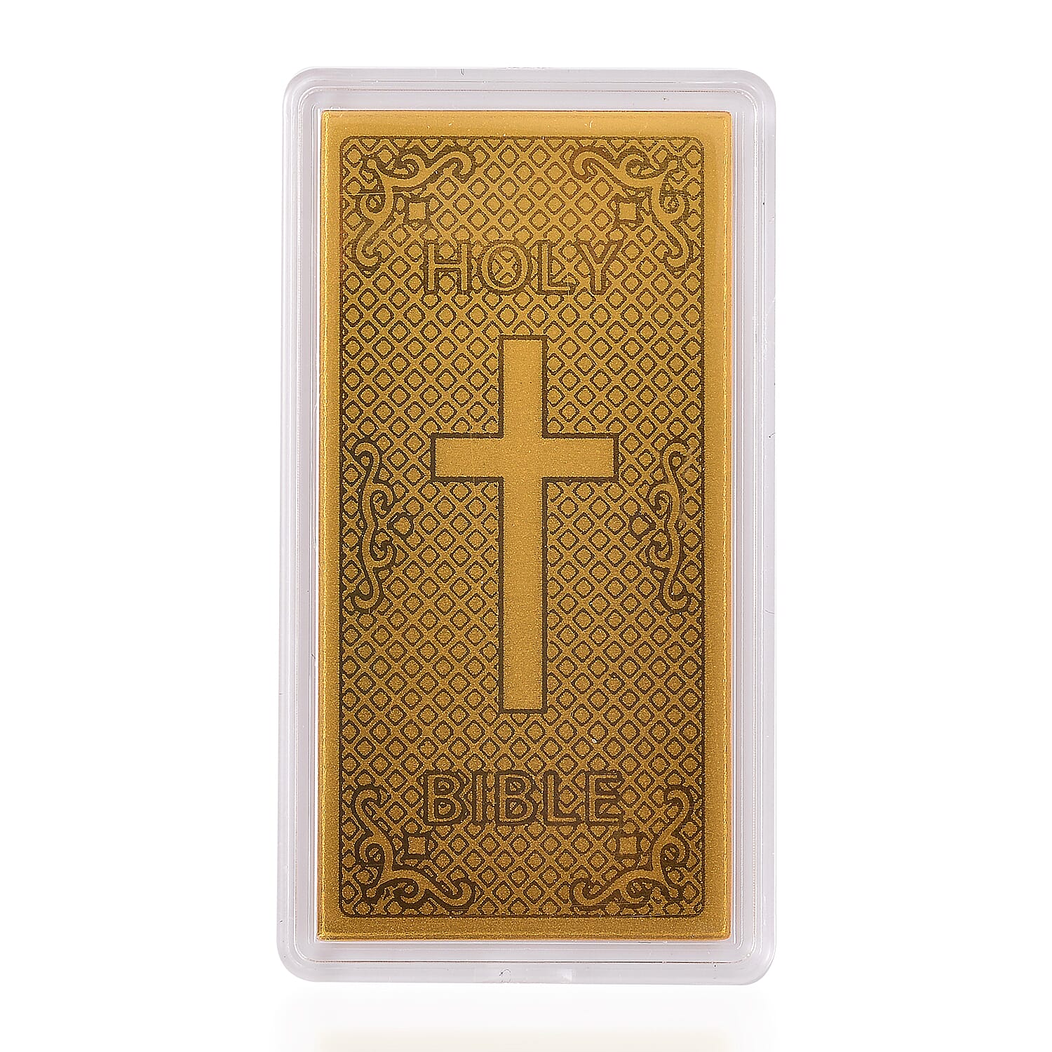 Set of 2 - 24K Yellow Gold Bible and Angel Embossed Pattern Collectables 221269550 1