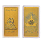 Set of 2 - 24K Yellow Gold Elephant & Chakras Pattern Foils