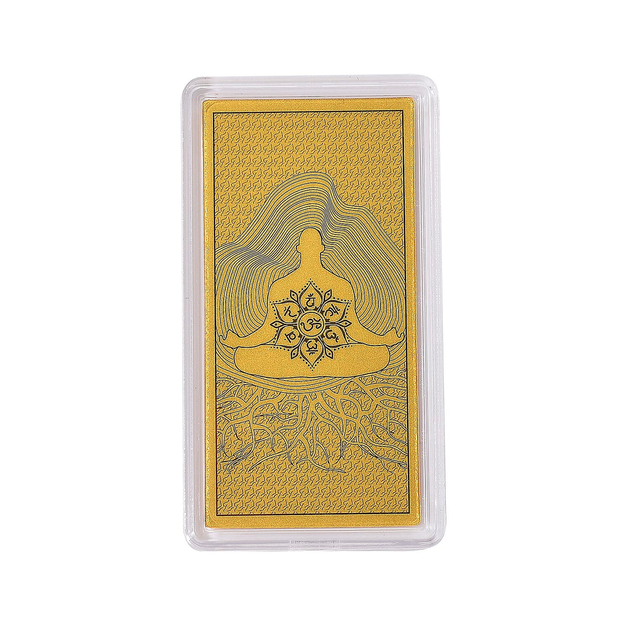 Set of 2 - 24K Yellow Gold Great Sphinx and Chakras Embossed Collectable 221269551 2