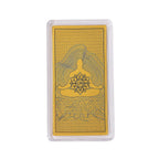 Set of 2 - 24K Yellow Gold Elephant & Chakras Pattern Foils