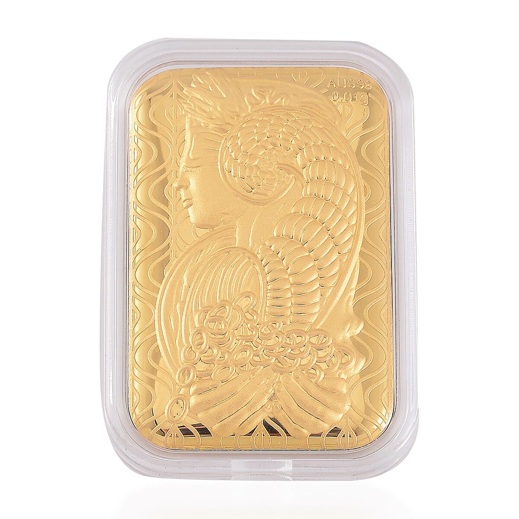 Set of 2 - 24K Yellow Gold Lady Fortuna and Golden Garce Foils