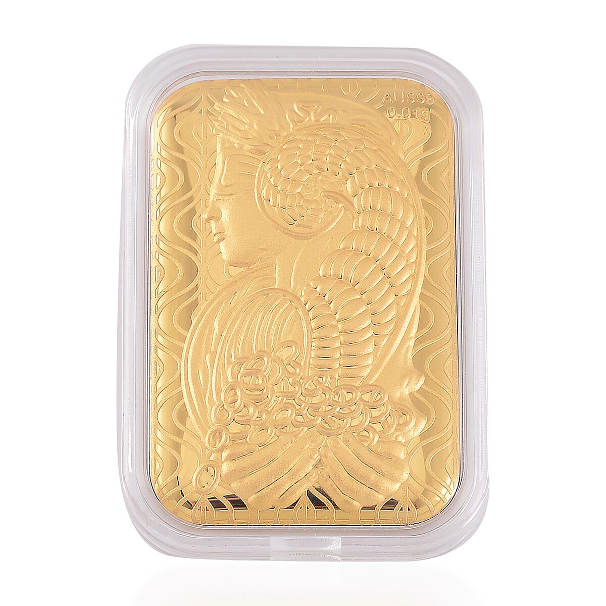 Set of 2 - 24K Yellow Gold Lady Fortuna and Golden Garce  Collectable 221269985 2