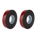 Pack of 2 - Gauder Acrylic Double-Sided Mounting Tape 5M - Wood, Tiles, Plastic, Metal, Paint- Red