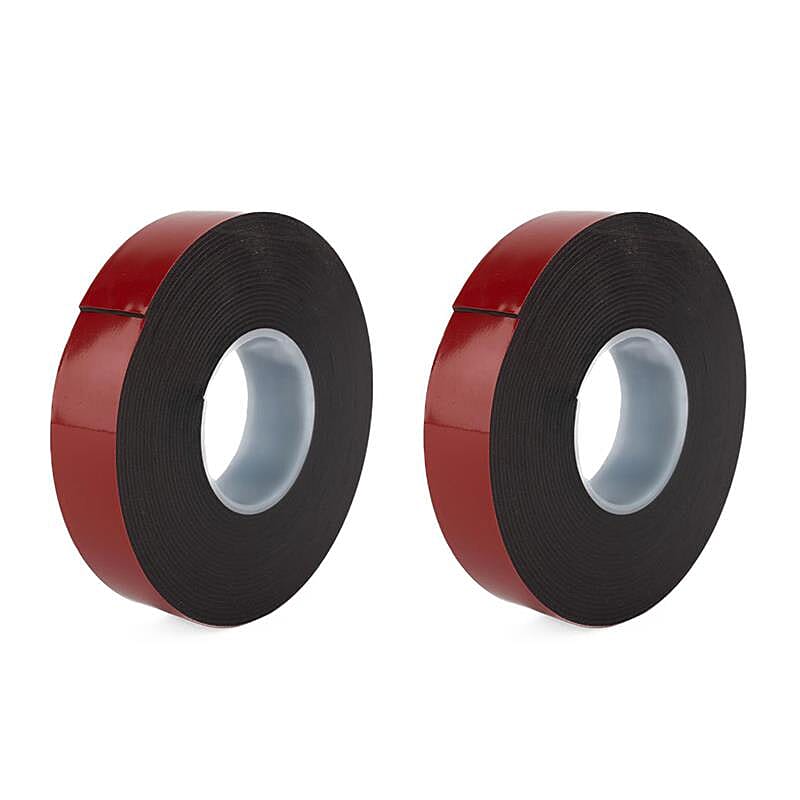 Pack of 2 - Gauder Acrylic Double-Sided Mounting Tape 5M - Wood, Tiles, Plastic, Metal, Paint- Red 221272873 0