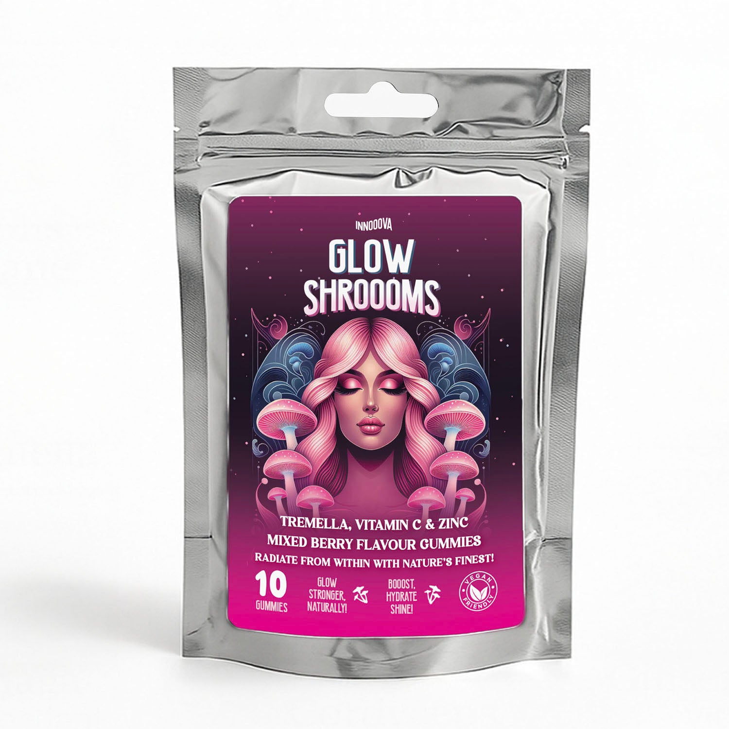 Innoova Glow Shrooms 60 Gummie with FreeTrial Pack 221274834 2