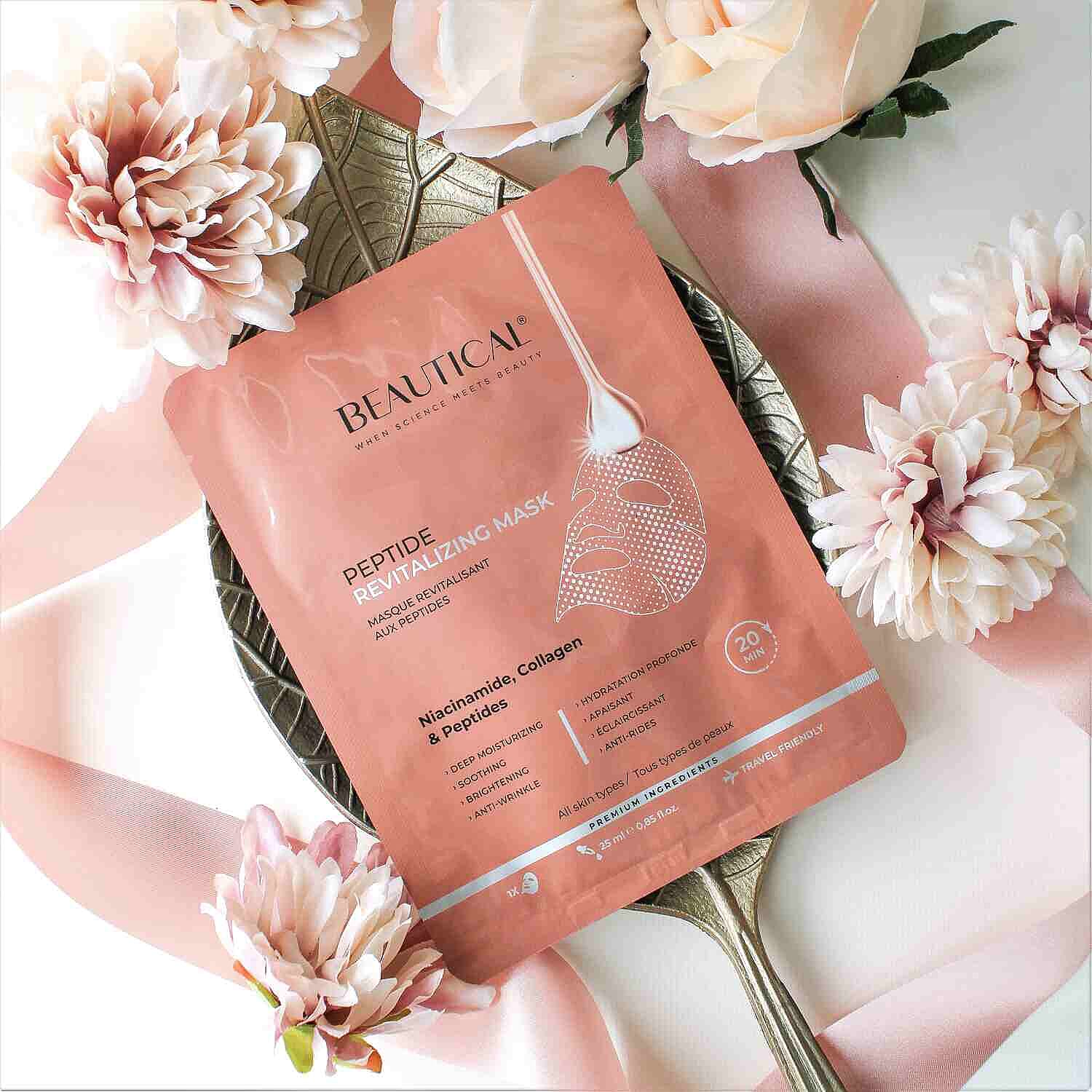 Set of 5 - Beautical Peptide Revitalizing Mask 221275186 1