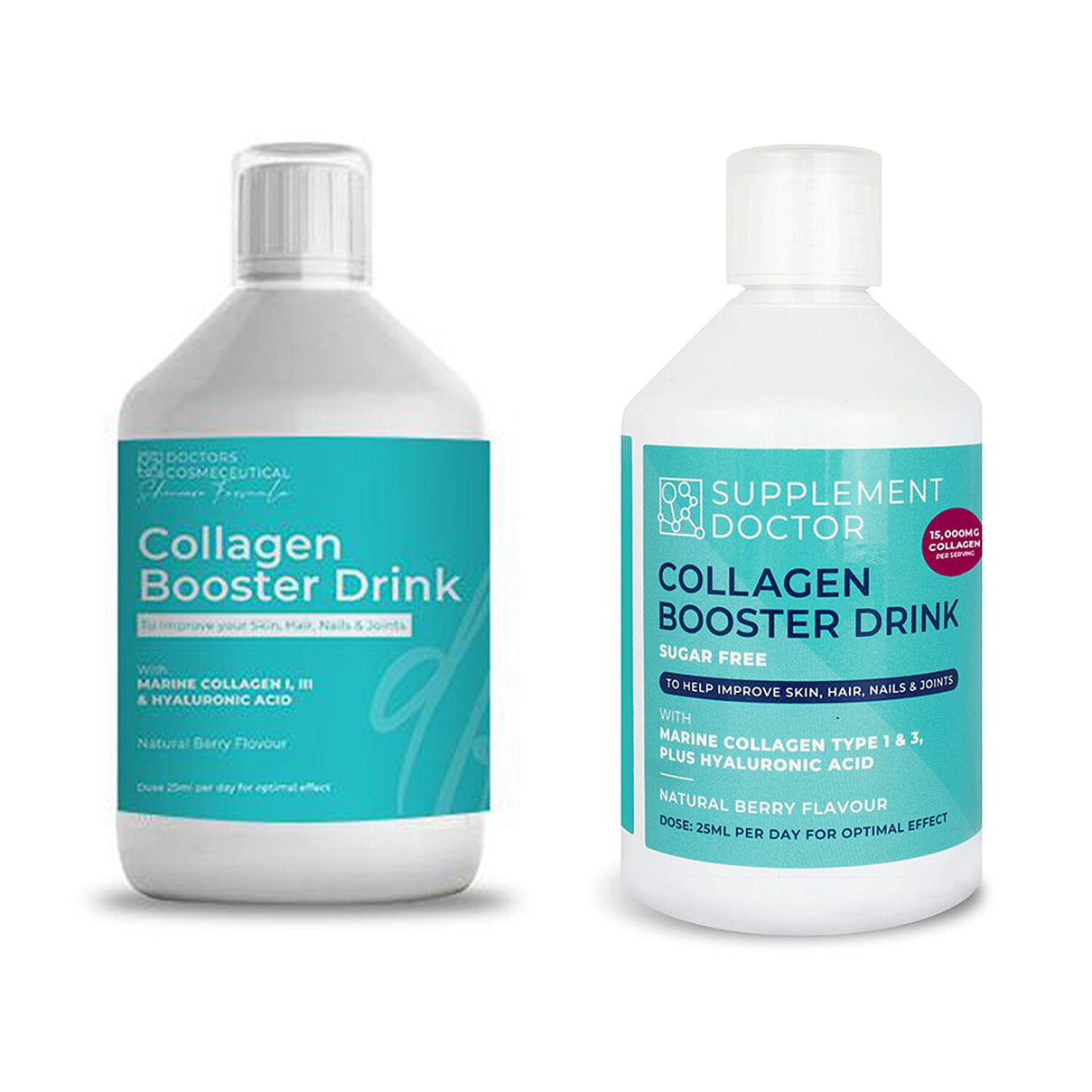 Doctors Formula- Marine Collagen Hyaluronic Acid 10000mg &amp; Collagen Booster Drink 15000mg - 500ml Each 221275766 0