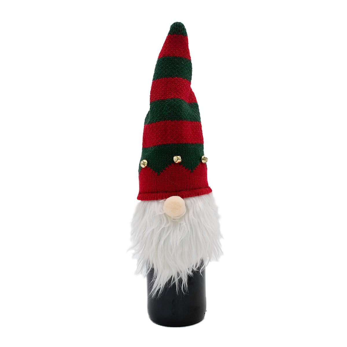 Christmas Decoration - Set of 8 Gnome Bottle Covers in Red, Brown, White &amp; Green (2 of each) 221279200 4