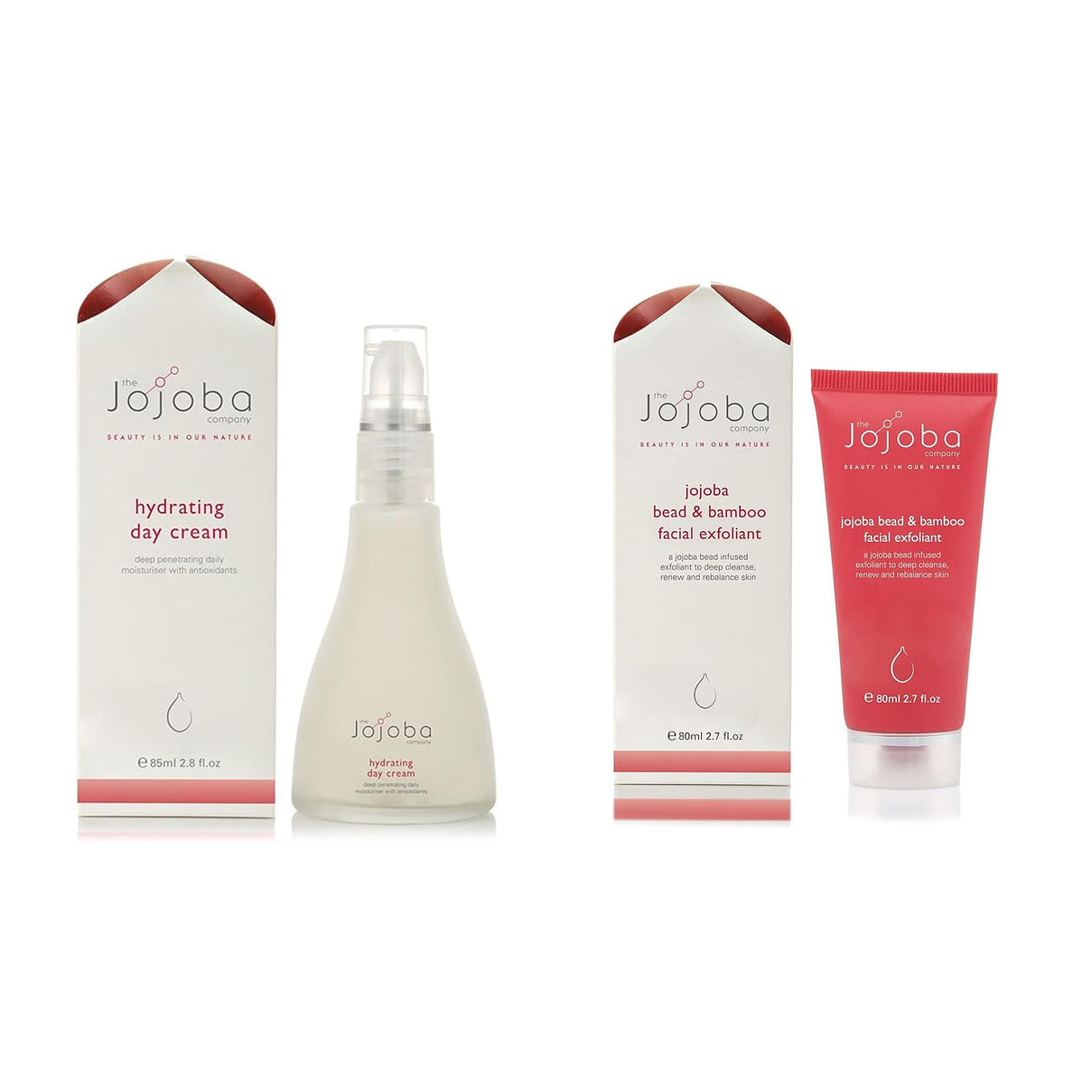 The Jojoba Glow Christmas Gift Set - 100% Natural Organic Jojoba Wadi Wadi Cold Pressed Oil 250ml, Ultimate Night Cream 50ml, Jojoba Bead and Facial Exfoliant 80ml &amp; Hydrating Day Cream 85ml 221279446 1