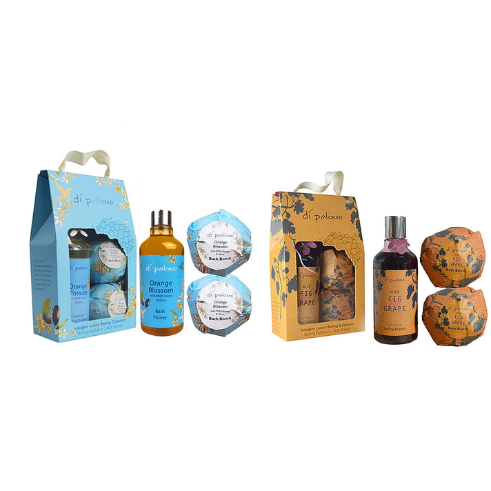Di Palomo Christmas Luxury Bath Gift Set â€“ Orange Blossom and Fig Grape 221280988 1