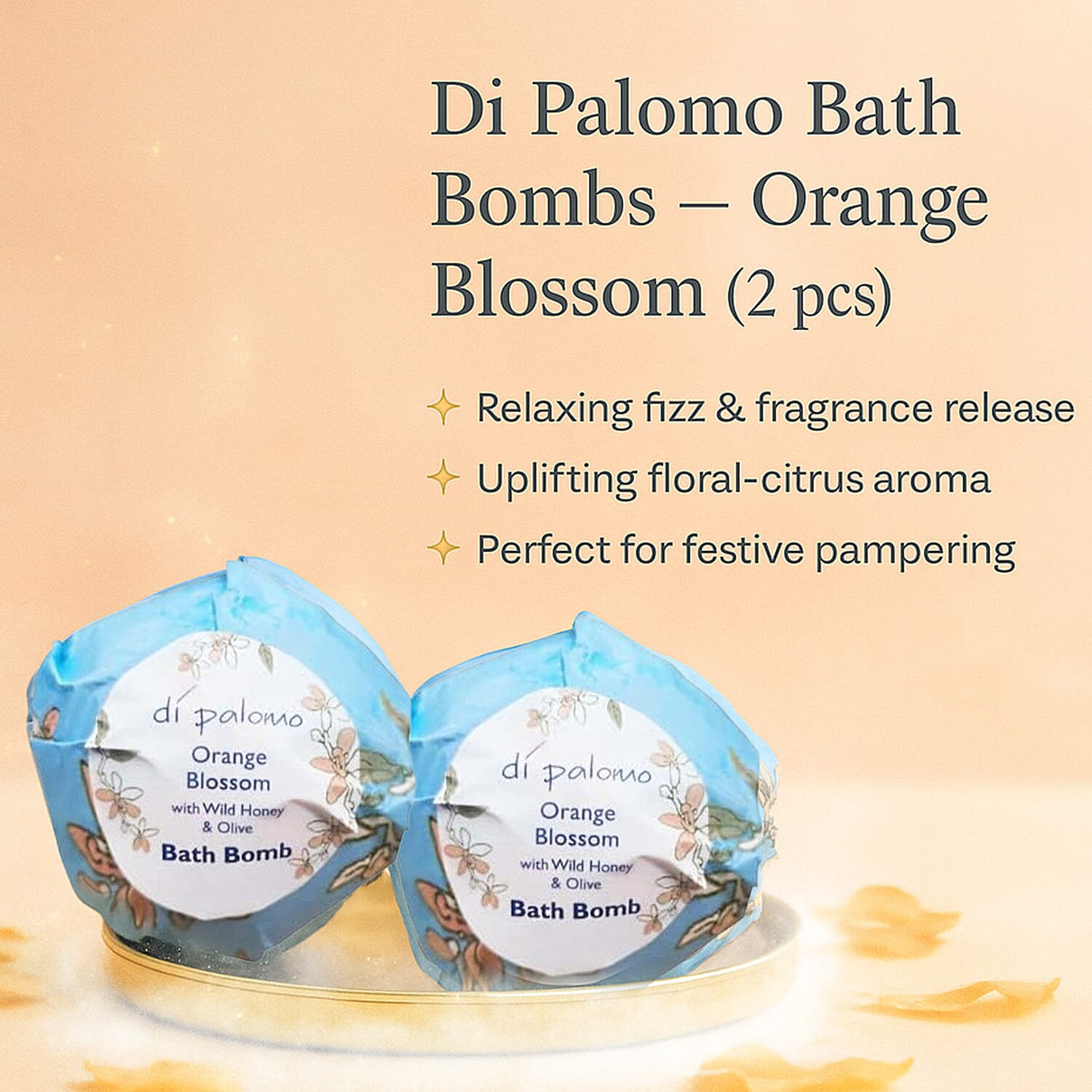 Di Palomo Christmas Luxury Bath Gift Set â€“ Orange Blossom and Fig Grape 221280988 2