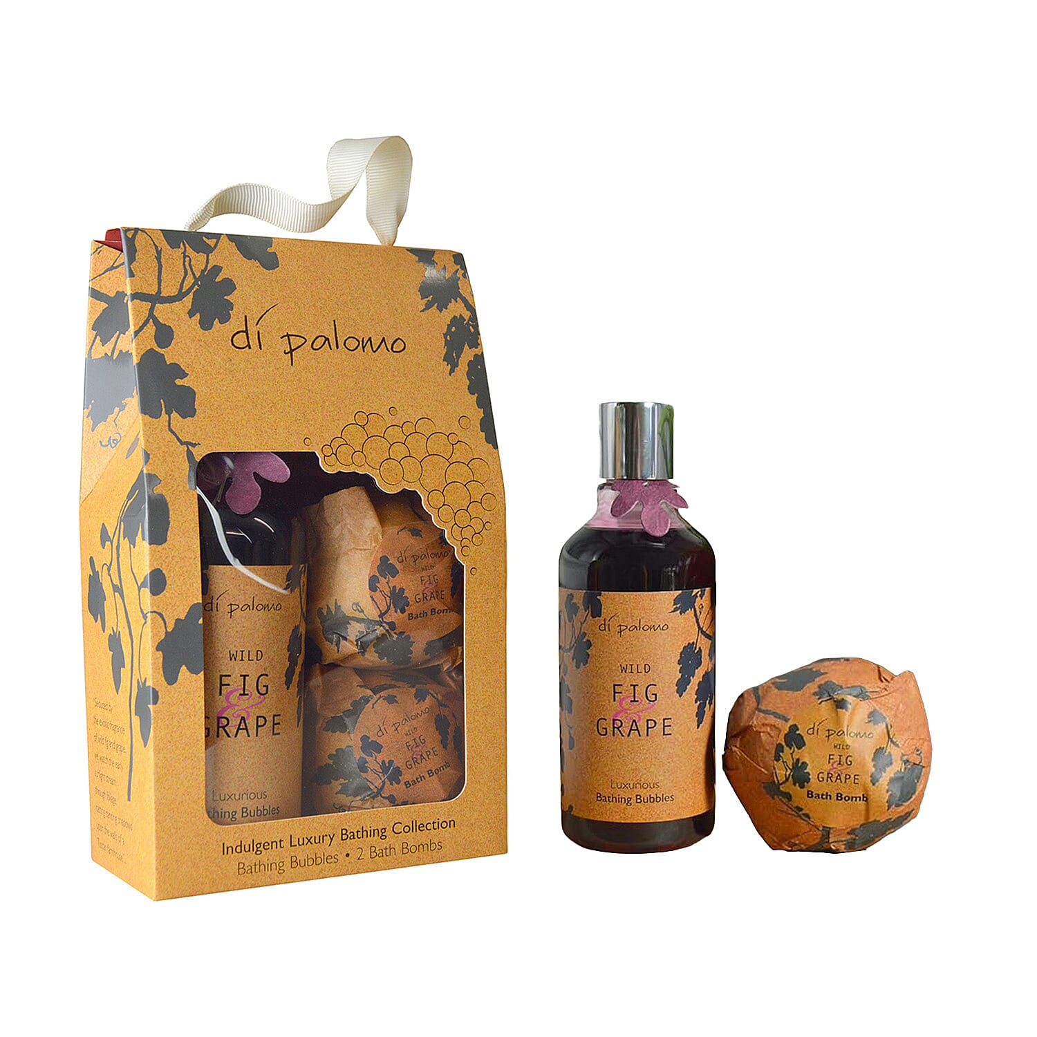 Di Palomo Christmas Luxury Bath Gift Set â€“ Orange Blossom and Fig Grape 221280988 5