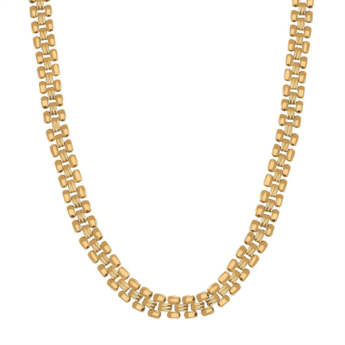 Golden Links Christmas Gift Set - Panther Link Necklace (Size 19.75) &amp; Bracelet (Size 7.5) in Yellow Colour Tone 221281387 1
