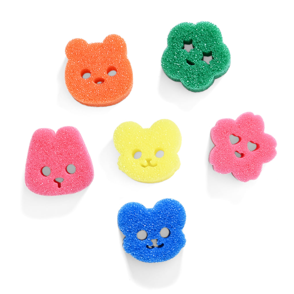 12 Piece Sponge Set - Cold water for tough scrubbing, warm water for light cleaning. Scratch Free_221283823_1