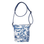 Signare Tapestry Christmas Gift Duo - Designer Inspired Chinoiserie Sling Bag Zip Coin Purse with Chinoserie Cosmetic Bag