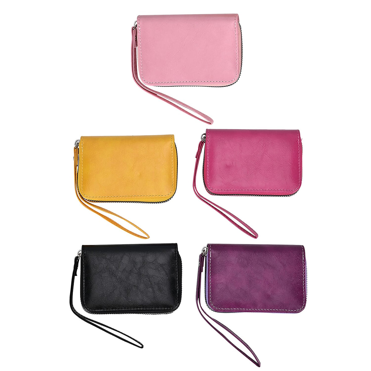 Textured Luxe Gift Set - Off White Leatherette Snakeskin Embossed Crossbody Bag and 5 Card Holders with Wrist Strap 221285230 6