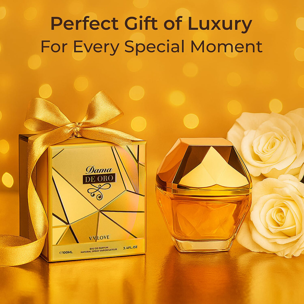 Set of 3 Laurelle Fragrances - Laurelle V.V. Love Dama DE ORO EDP - 100ml, Laurelle PARTY EDP - 100ml, Laurelle I'M The One EDT - 100ml 221297894 6