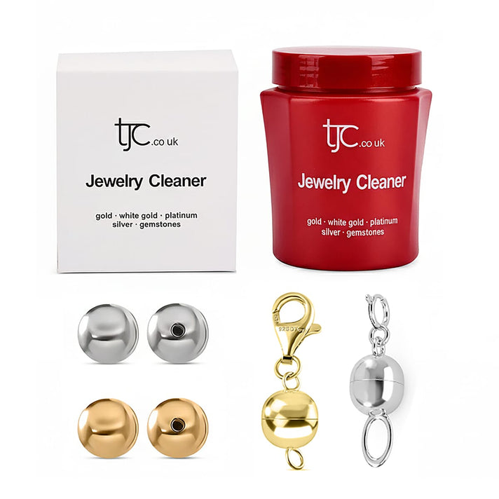 The Limited Time Jewellery Solution Bundle - Cleaner, Magnetic Clasps, &amp; Poke Free Earrings Backs 221297947 1