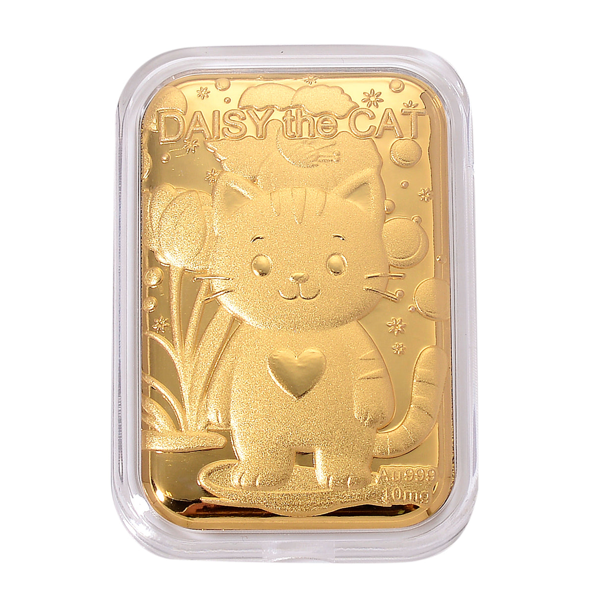 Set of 4 Mega Day Bundle - 24K Gold (99.9% Purity) Cat Keepsake, Hatton Garden Panther Bracelet, Pink Shell Pearl Pendant With Chain &amp; Necklace-Earring Box With LED Light 221298042 2