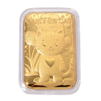 Set of 4 Mega Day Bundle - 24K Gold (99.9% Purity) Cat Keepsake, Hatton Garden Panther Bracelet, Pink Shell Pearl Pendant With Chain & Necklace/Earring Box With LED Light_221298042_2