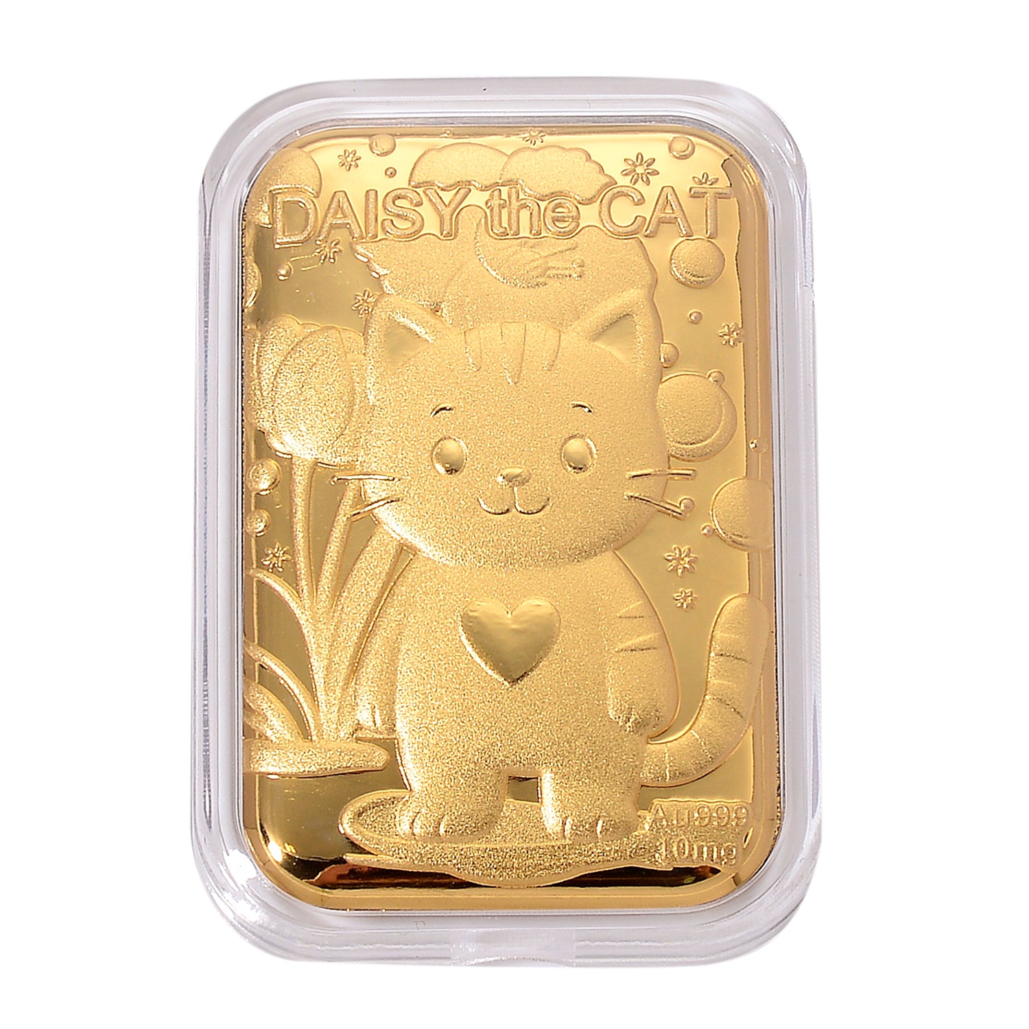 Set of 4 Mega Day Bundle - 24K Gold (99.9% Purity) Cat Keepsake, Hatton Garden Panther Bracelet, Pink Shell Pearl Pendant With Chain &amp; Necklace-Earring Box With LED Light 221298042 2