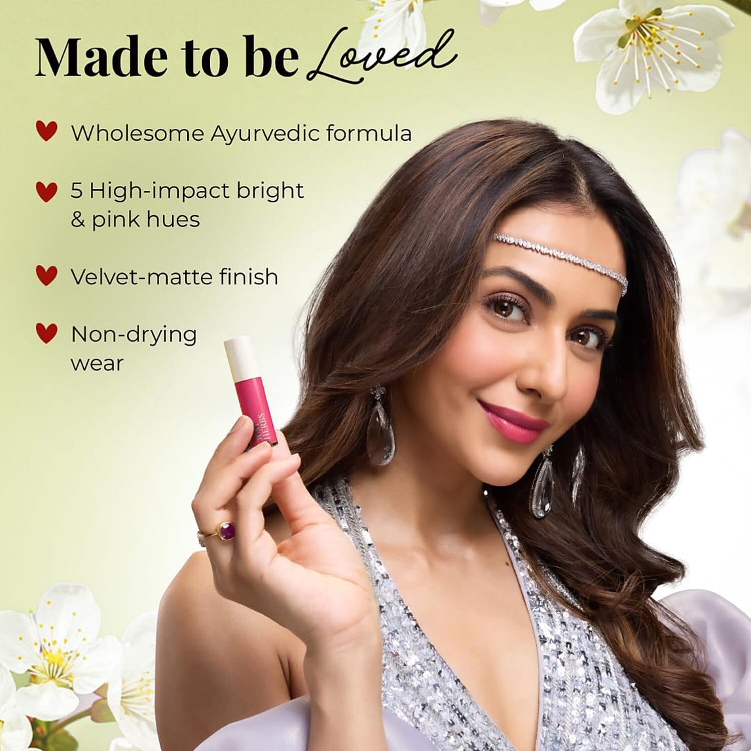 Just Herbs- Set of 10 - Ayurvedic Liquid Matte Finish Lipstick Kit - Pinks and Browns 221298336 7