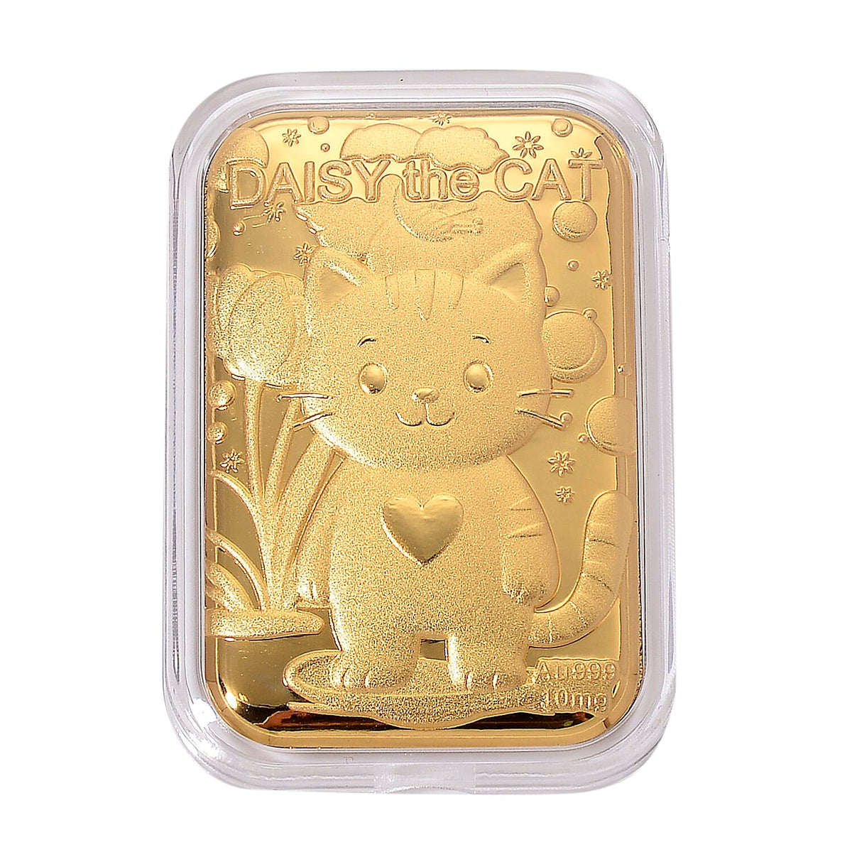TJC Special Bundle - Set of 5 - 24K Yellow Gold Pixiu -  Magnetic Lock in Yellow Gold Plated Sterling Silver - 24K Yellow Gold Kitty - 24K Yellow Gold Money Cat - Earring in  Yellow Gold Plated Sterli 221299411 3