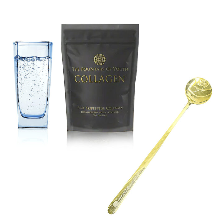 Fountain of Youth Lifestyle PURE Tripeptide Collagen - Double Size 200gm - Upto 200 Day Supply with Free Spoon 221303375 1