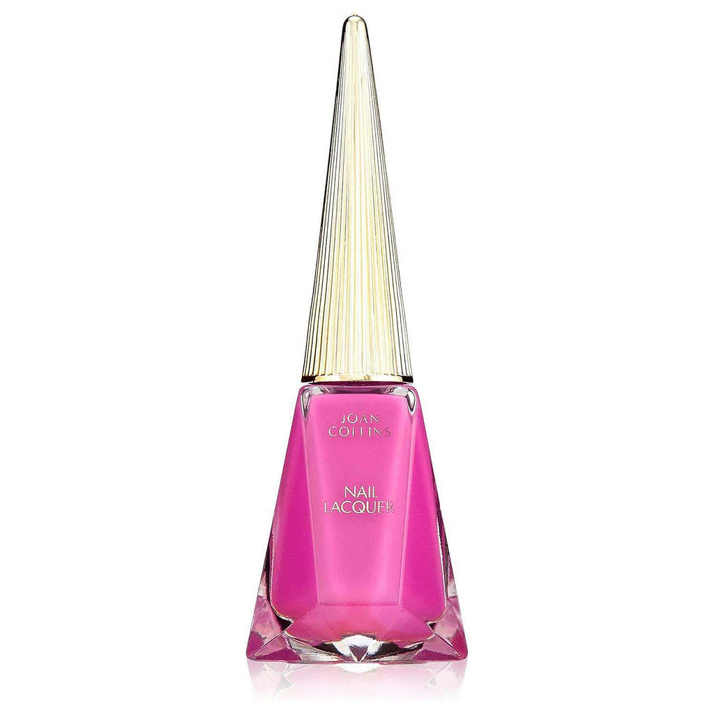 Joan Collins COMPACT DUO - Lipstick & Powder - FONTAINE (Hot Pink) with FREE Nail Polish
