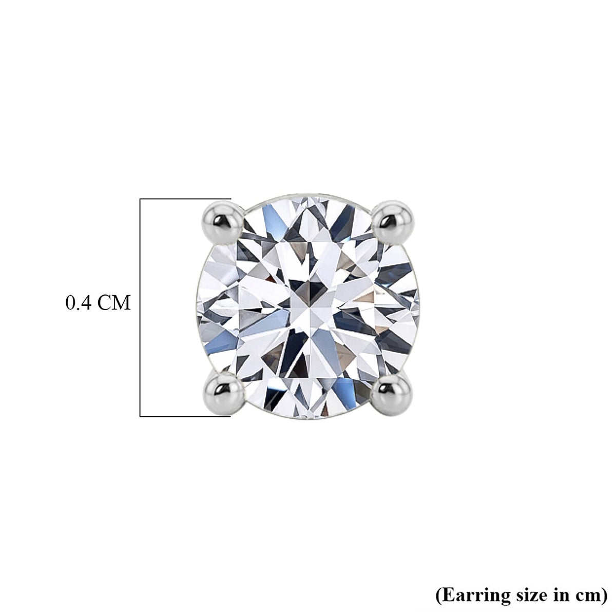 LUXURIANT Set of 3 Lab Grown Diamond Solitaire Earring (0.32 Ct. Each Pair) with Floral Screw Back in 18K Vermeil Yellow Gold, Rose Gold &amp; Rhodium Plated Sterling Silver 221306764 5