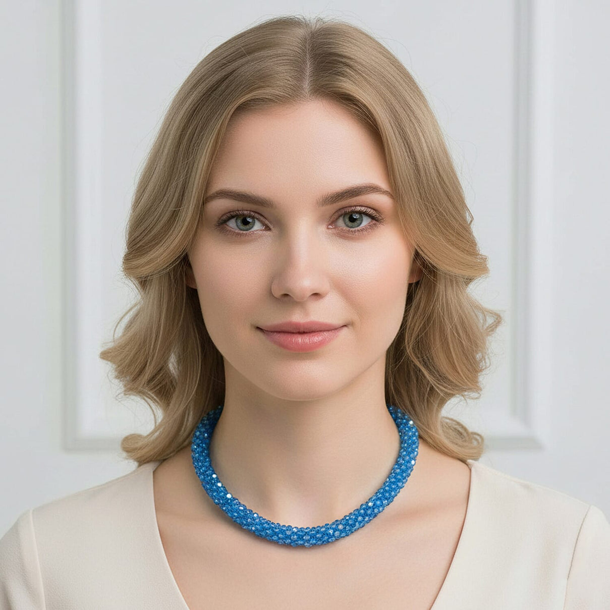 Set of 5 Crystal Necklaces with Austrian Crystal Embellished Magnetic Clasp (Assorted Colours) 221309600 2