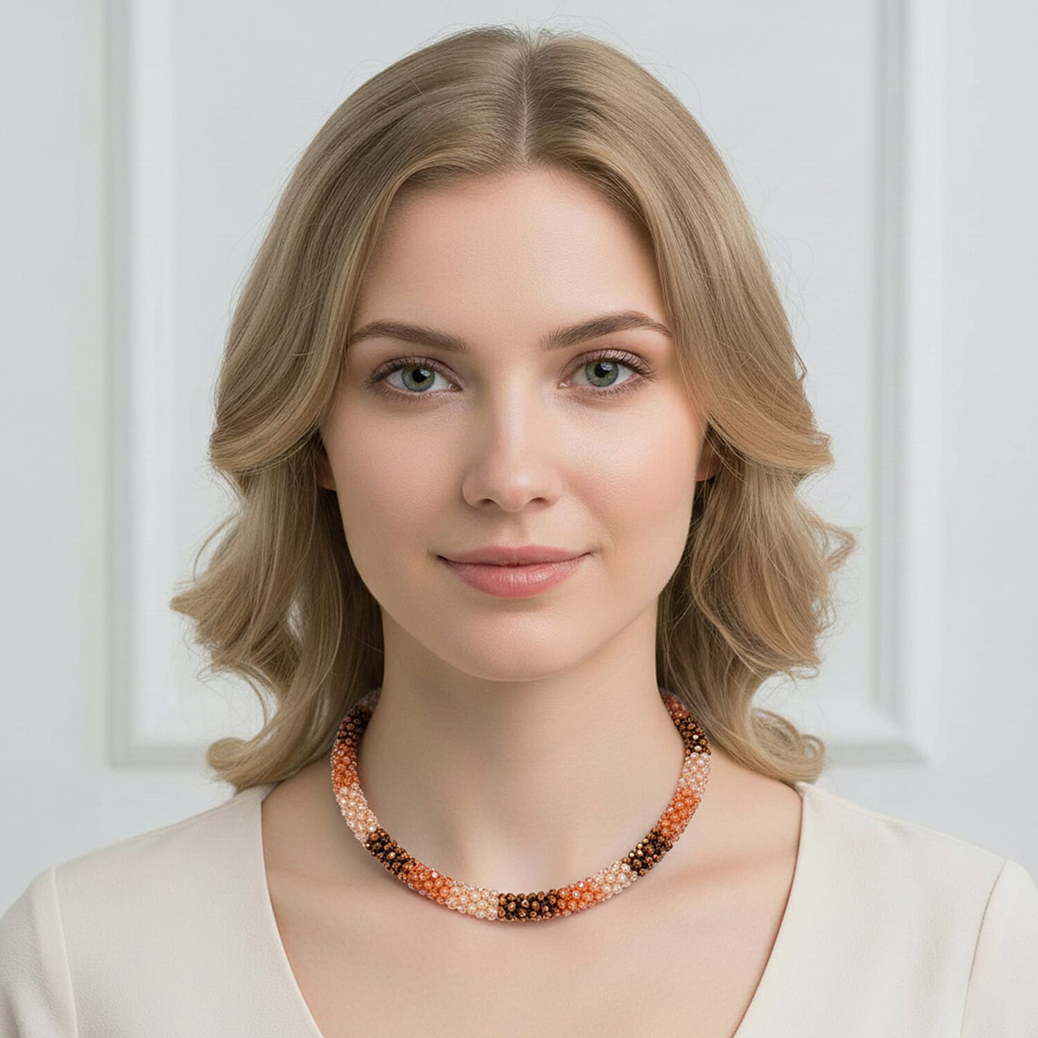 Set of 5 Crystal Necklaces with Austrian Crystal Embellished Magnetic Clasp (Assorted Colours) 221309600 4
